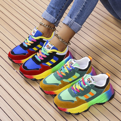 Orthopädische Regenbogen-Sneaker