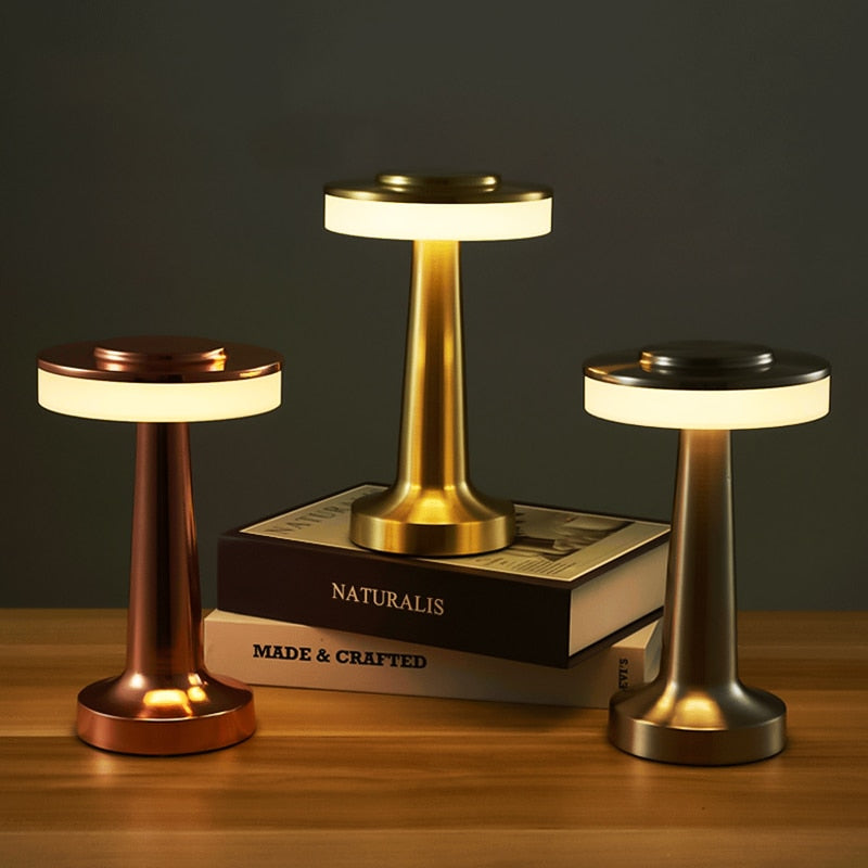 Lumey - Lampe de table rétro avec fonction tactile