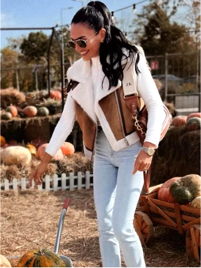 Asymmetrical zip-up cardigan for women