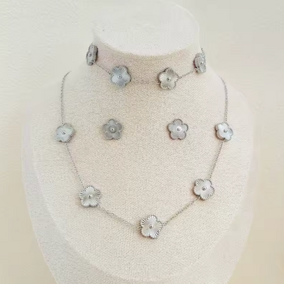 Bella - Klee-Schmuckset - Geschenkfertig