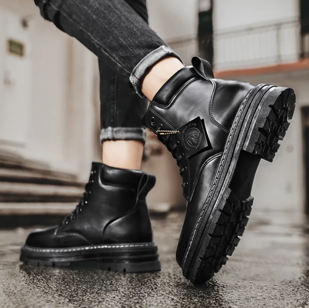 Bottes à lacets confortables pour hommes