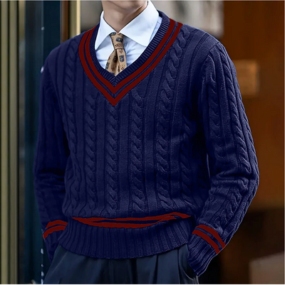 Floris | Stilvoller Pullover mit V-Ausschnitt