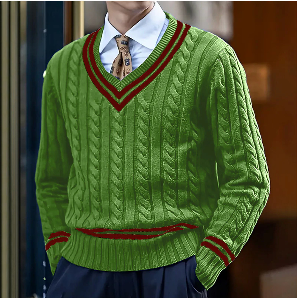 Floris | Stilvoller Pullover mit V-Ausschnitt