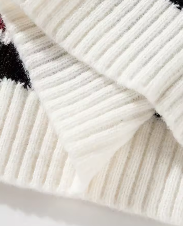 El Conde - Suéter de hombre de punto estiloso con escote en V, estilo universitario casual para otoño e invierno