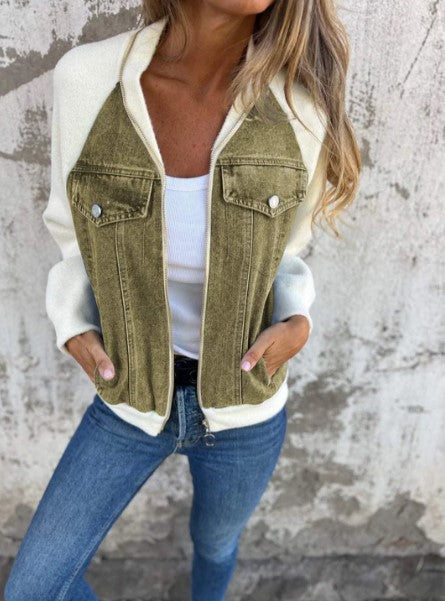 Brooklynn - Modern Jacket with Denim Fabric
