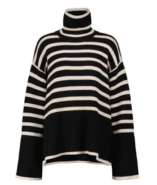 Nami - Striped Turtleneck Sweater for Women