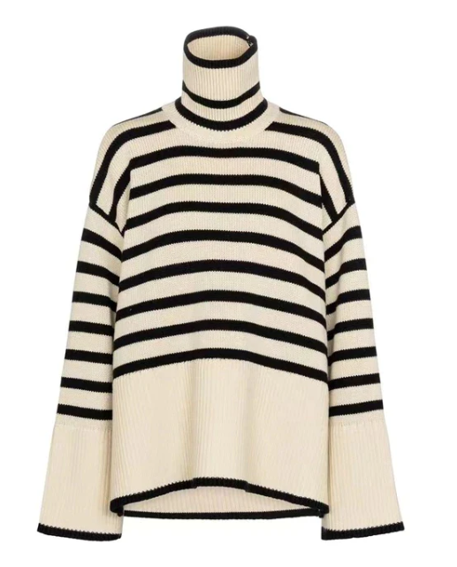 Nami - Striped Turtleneck Sweater for Women