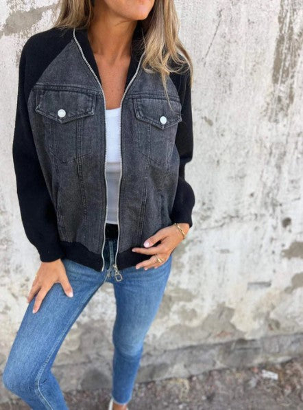 Brooklynn - Modern Jacket with Denim Fabric