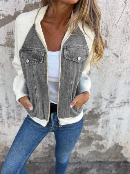 Brooklynn - Modern Jacket with Denim Fabric