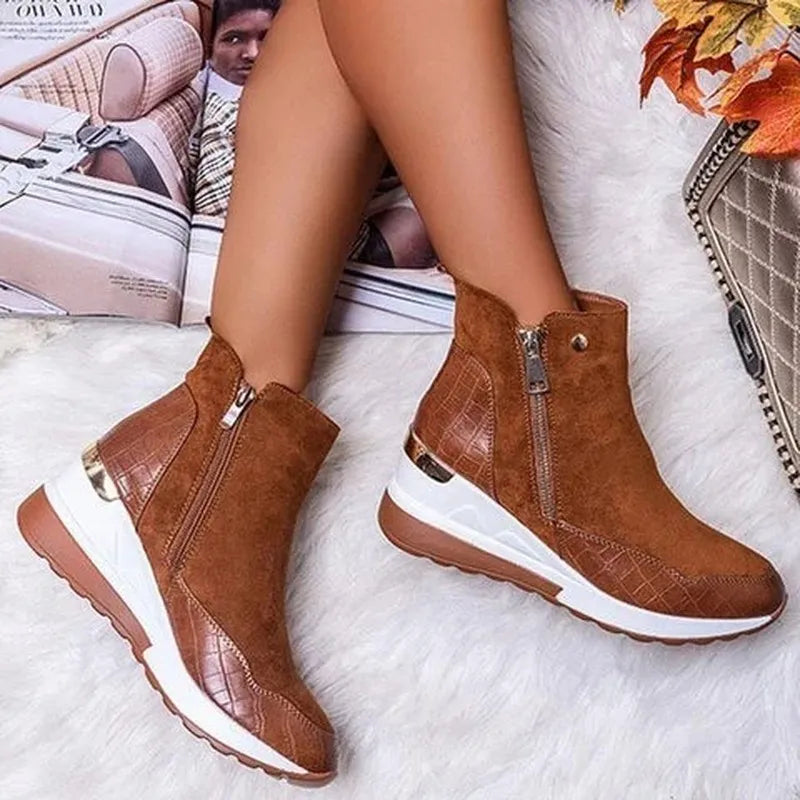 Orthopädische Winterstiefel für Frauen - warm, wasserdicht und stützend