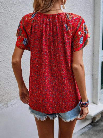 Bluse Kataleya Damen kurzarm vielseitig leicht für Sommer