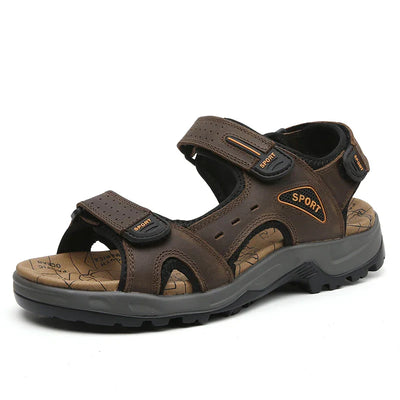 Herrensandalen aus Leder - bequeme Sommersandalen für den Strand