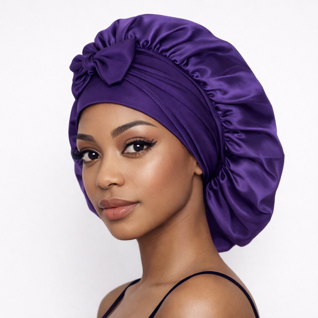 Silk cap purple