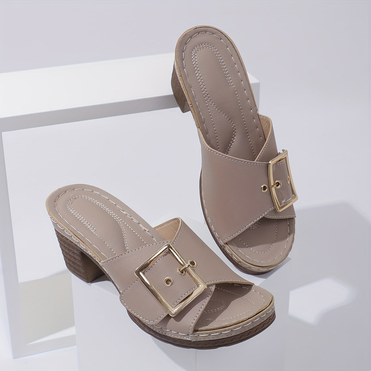 Eleganta – Sandalias de cuero para mujer Estilosas y cómodas para el verano