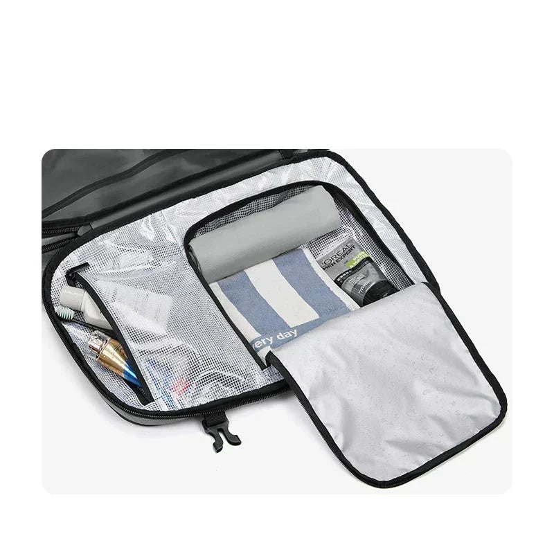Anti-Diebstahl-Rucksack - 60L Reiserucksack mit Vakuum-Kompression