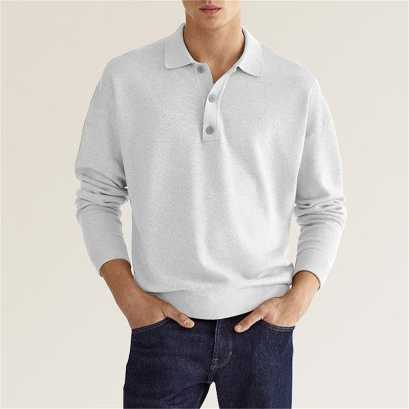Boridashop | Camisa polo - Camisa polo de hombre de manga larga