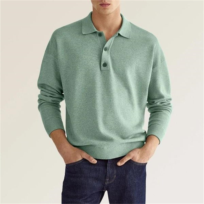 Boridashop | Camisa polo - Camisa polo de hombre de manga larga