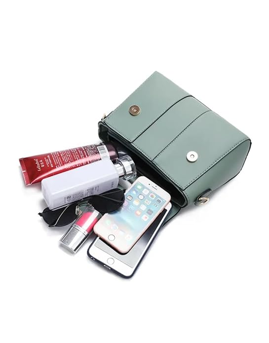 Ali - Elegante borsa vegana in pelle con patta