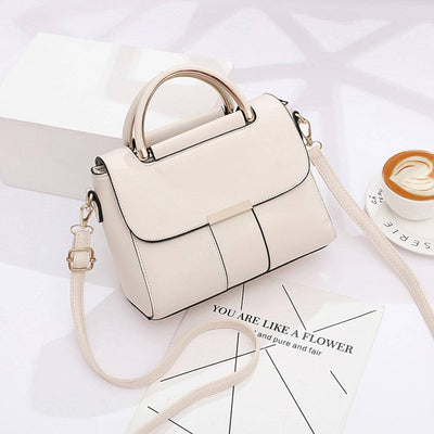 Ali - Schicke vegane Ledertasche mit Deckel