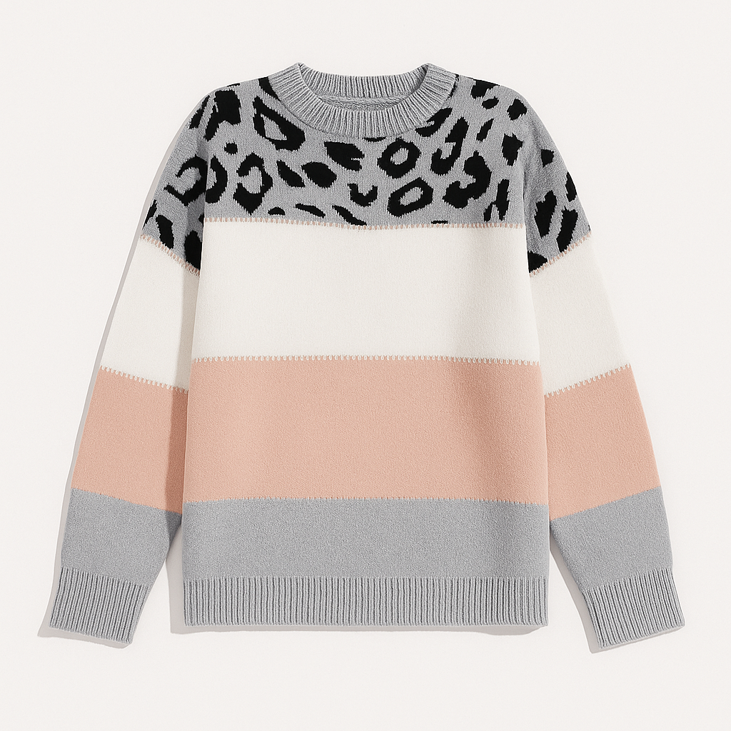 Knitted sweater pink