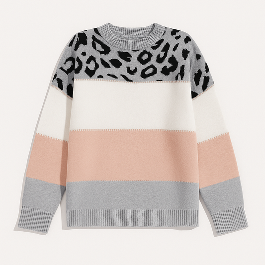 Knitted sweater pink