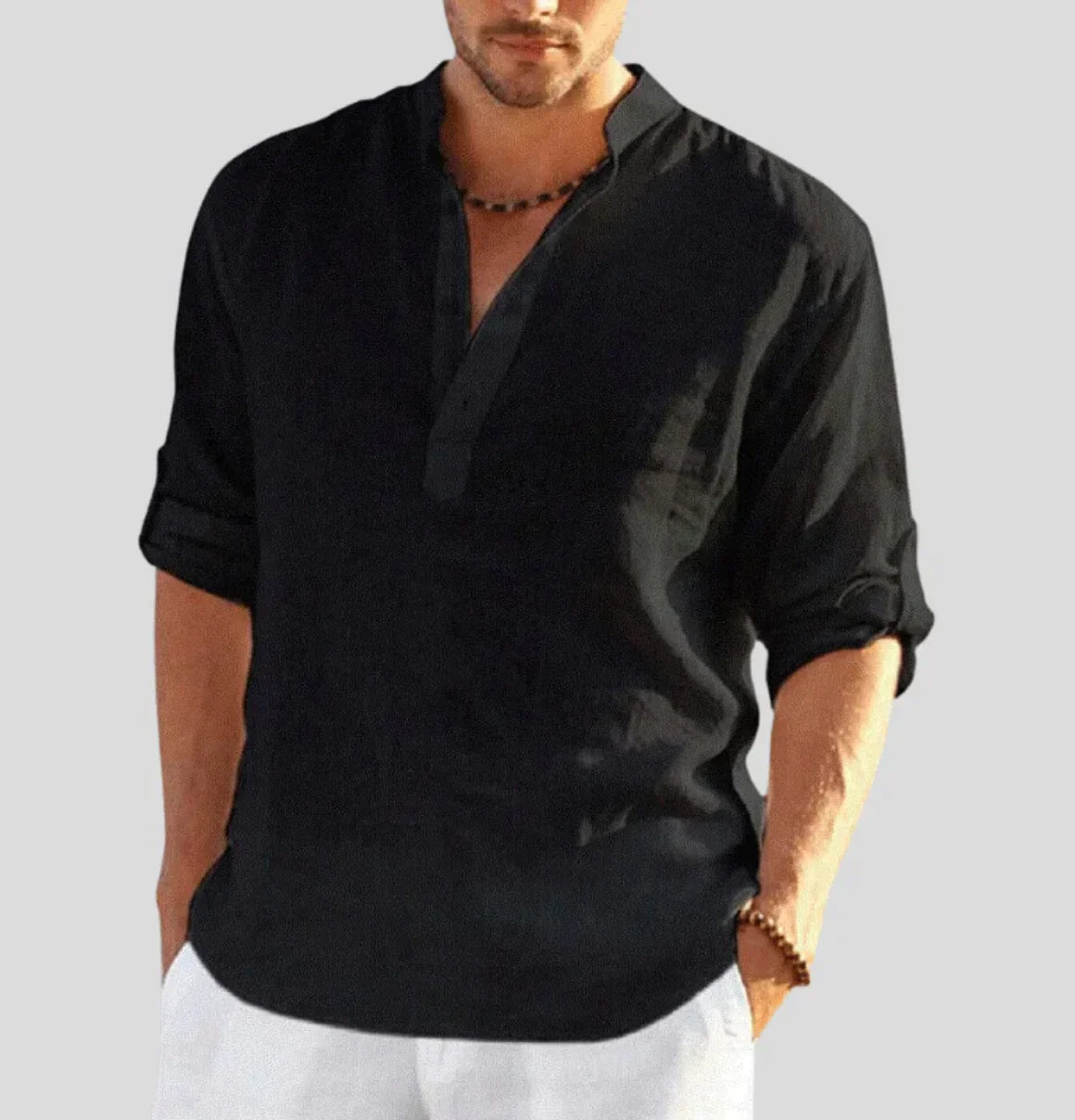 Chemise élégante en lin pour hommes - Thomas