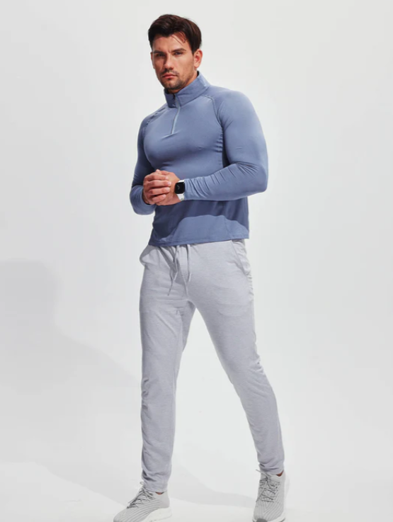 Ανδρικό λειτουργικό T-shirt με φερμουάρ