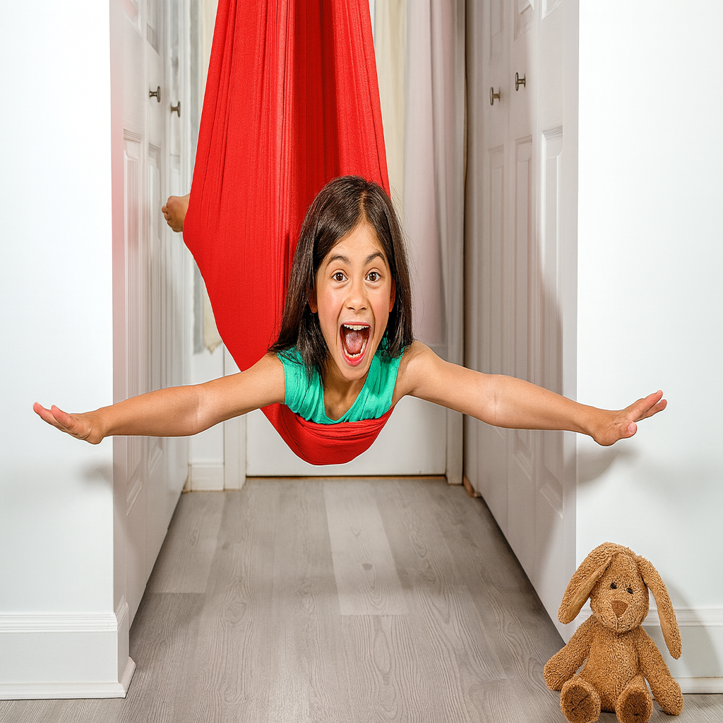 Asiento de terapia interior de algodón para niños con columpio sensorial