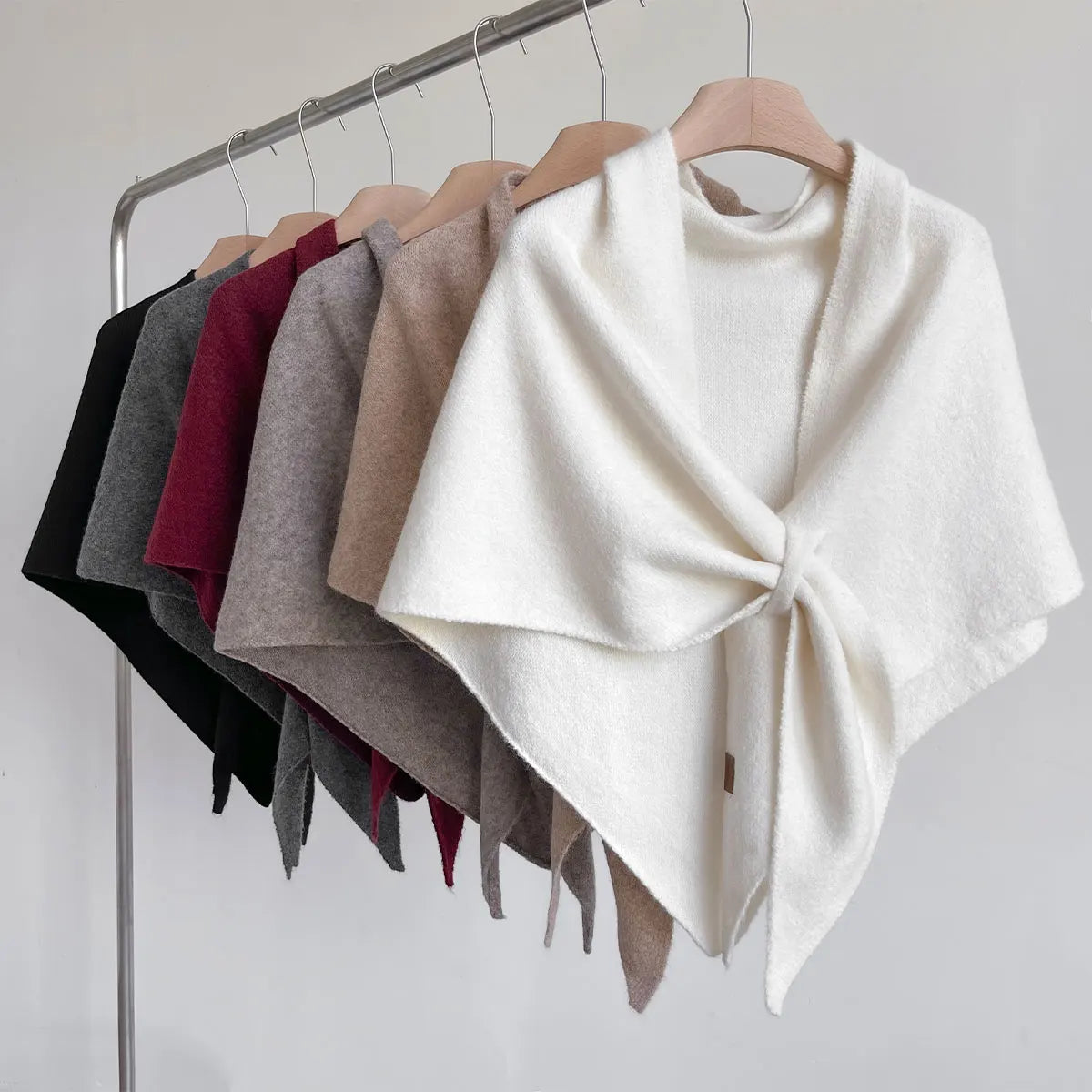 Dreiecksschal aus Wolle für Frauen für Herbst und Winter
