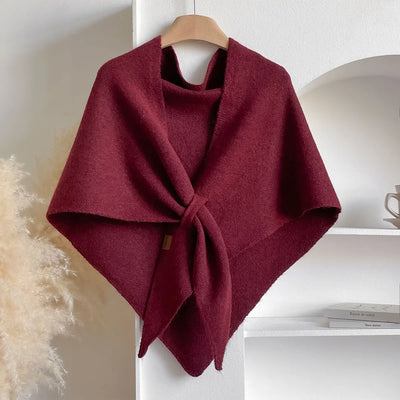Dreiecksschal aus Wolle für Frauen für Herbst und Winter