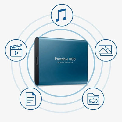 Unidad SSD externa de aluminio para almacenamiento portátil
