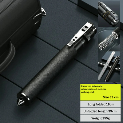 El bastón de senderismo de aleación ayuda con el senderismo y la movilidad.