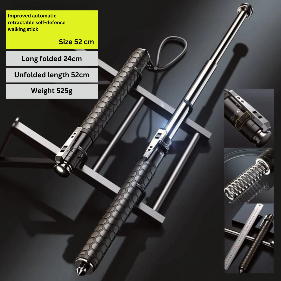 El bastón de senderismo de aleación ayuda con el senderismo y la movilidad.