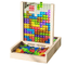 WOODTRIX - Umweltfreundliches Tetris-Puzzlebrett aus Holz für Kinder und Erwachsene