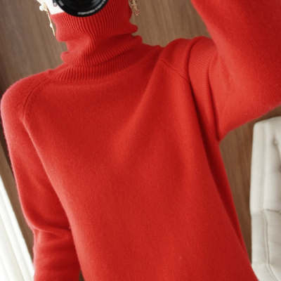 Nikki | Damen Eleganter Langarm Pullover | Rollkragen