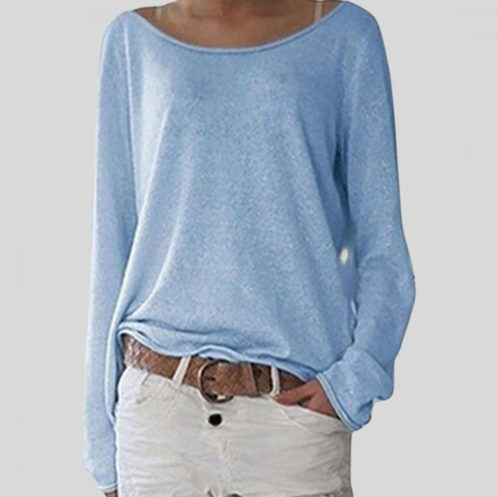Alexa - Edler leichter Pullover mit Rundhalsausschnitt