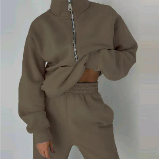 Elsiem | Άνετη φόρμα προπόνησης με φερμουάρ για γυναίκες