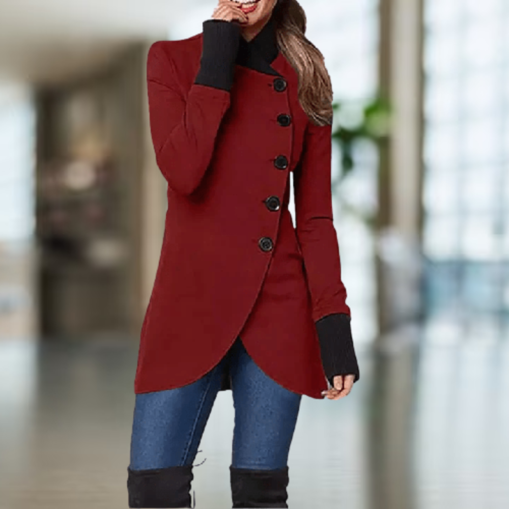 Cindi - Asymmetrical Coat Comfort Winter