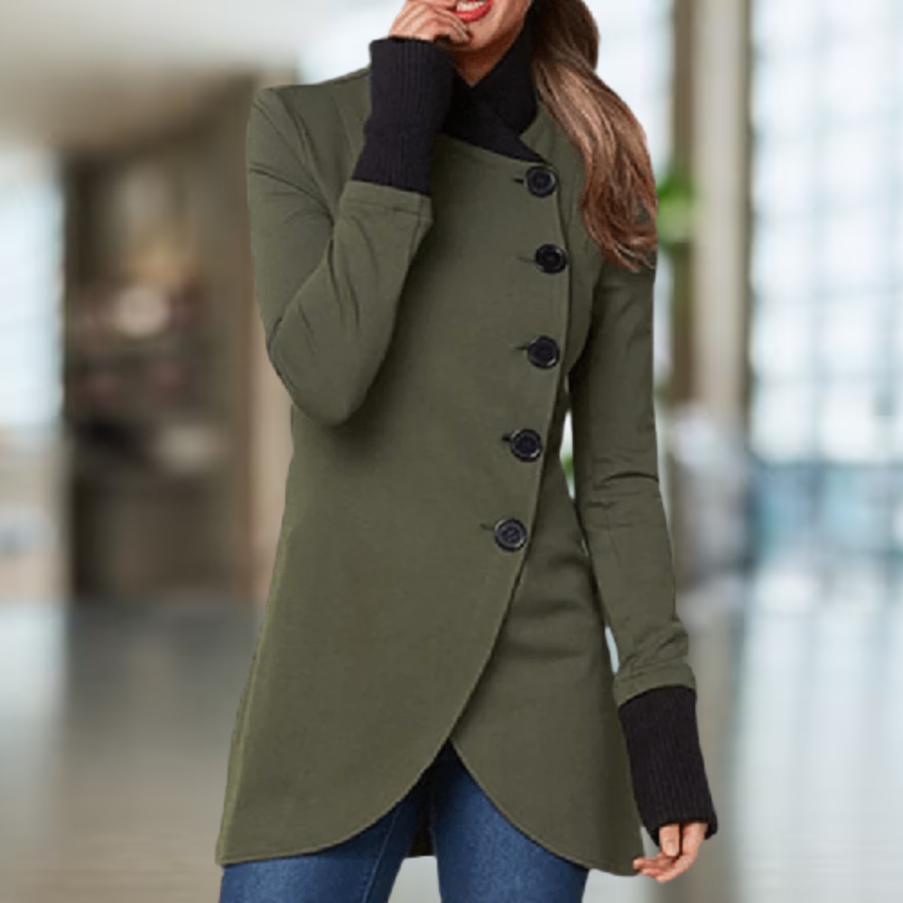 Cindi - Asymmetrical Coat Comfort Winter