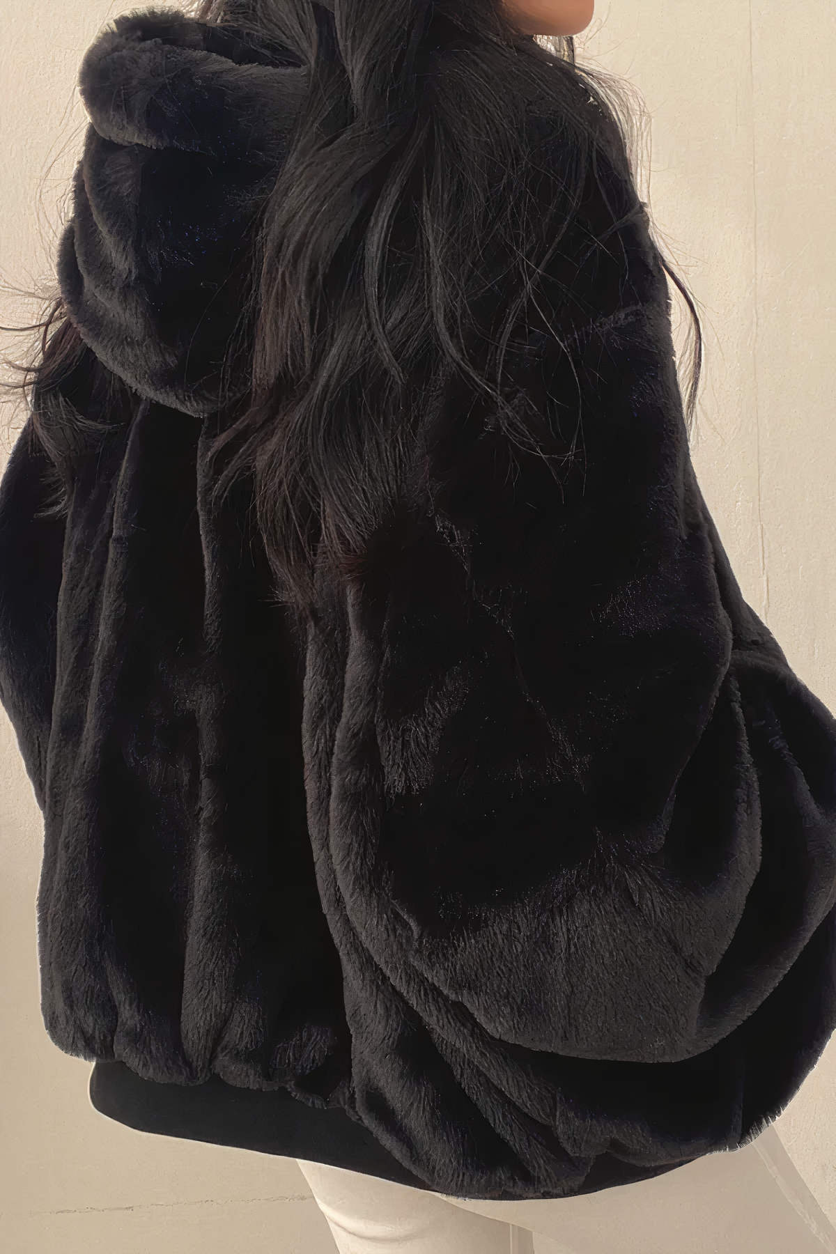 Vesper - zimný kabát s kašmírovou kapucňou