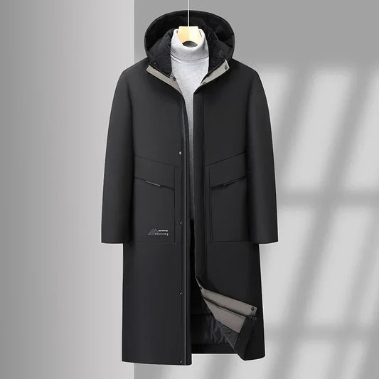 Hardshell winter parka with insulation for men