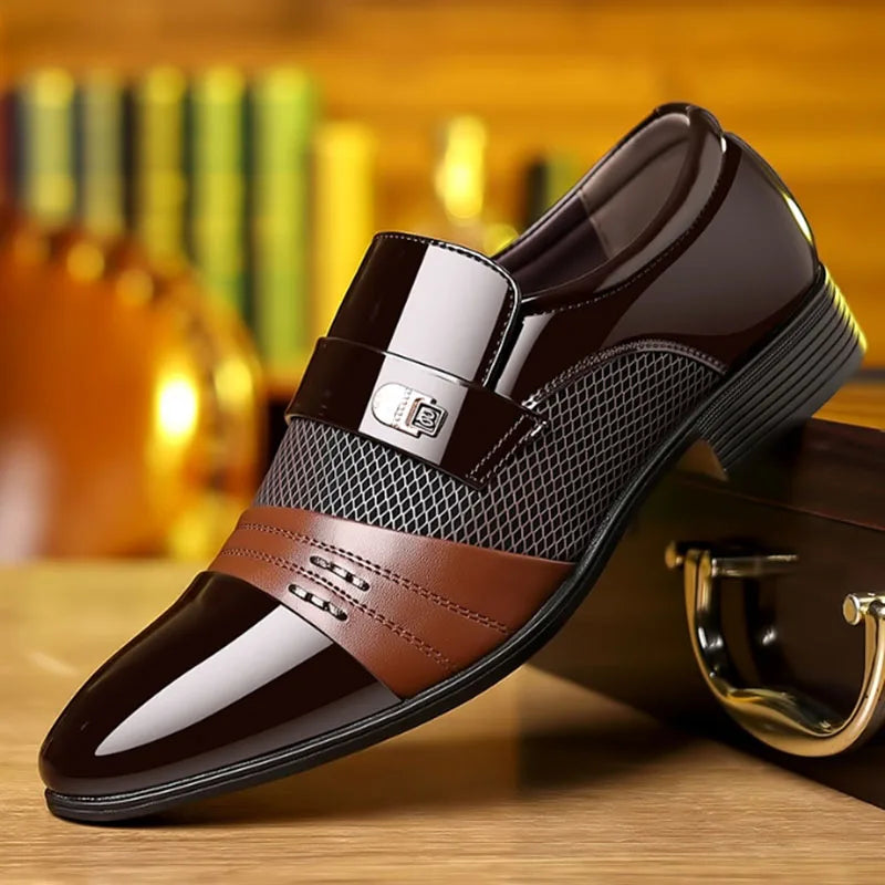 George - Vintage Herrenschuhe mit spitzer Zehe