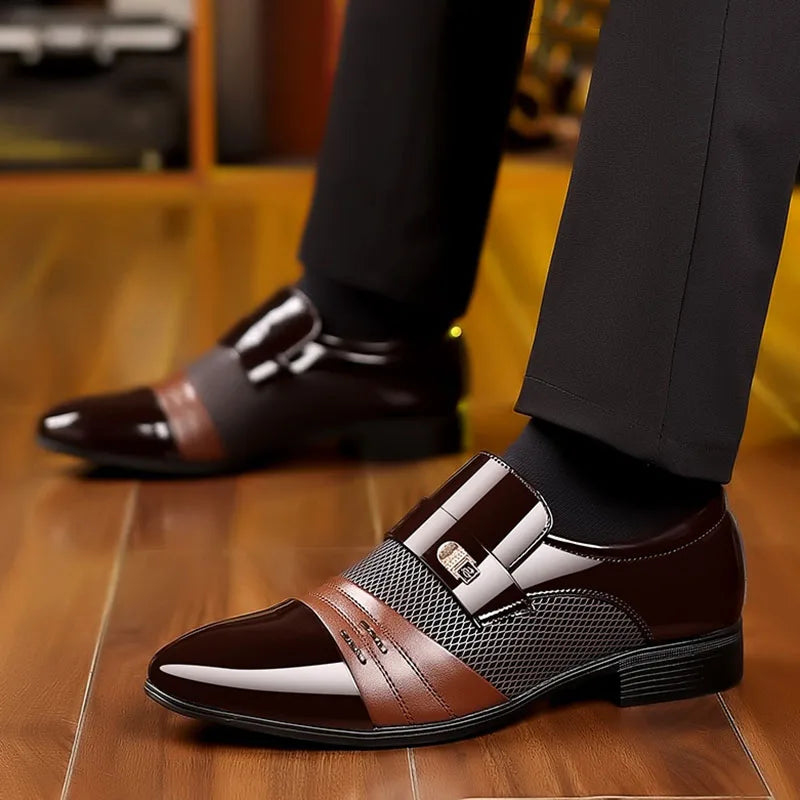 George - Vintage Herrenschuhe mit spitzer Zehe