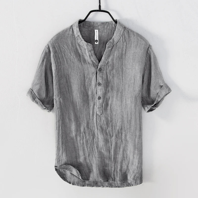 Gaferino - Herren Sommer Leinenhemd