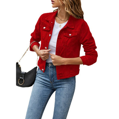 Stylische Jeansjacke aus Baumwolle - Damen