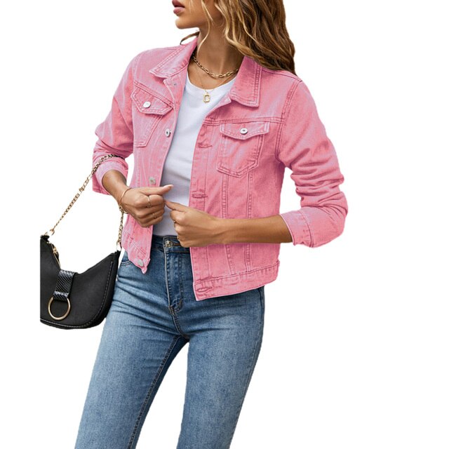 Stylische Jeansjacke aus Baumwolle - Damen