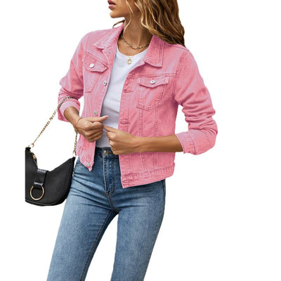 Stylische Jeansjacke aus Baumwolle - Damen