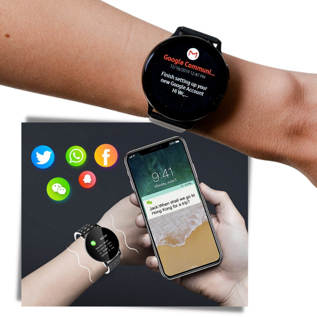 Intelligente Uhr mit wasserdichtem Fitness-Tracking