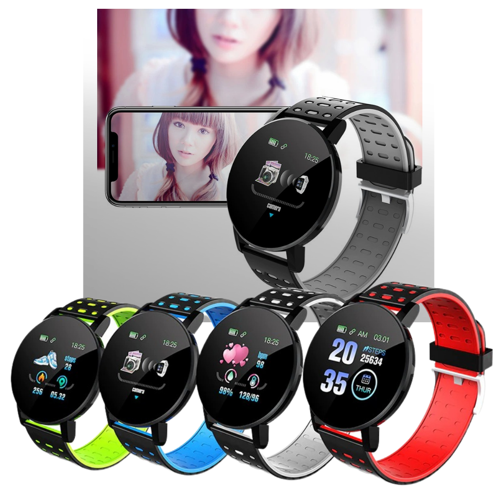 Intelligente Uhr mit wasserdichtem Fitness-Tracking
