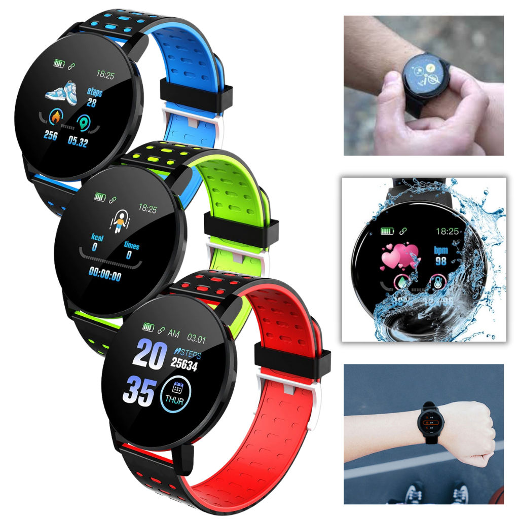 Intelligente Uhr mit wasserdichtem Fitness-Tracking